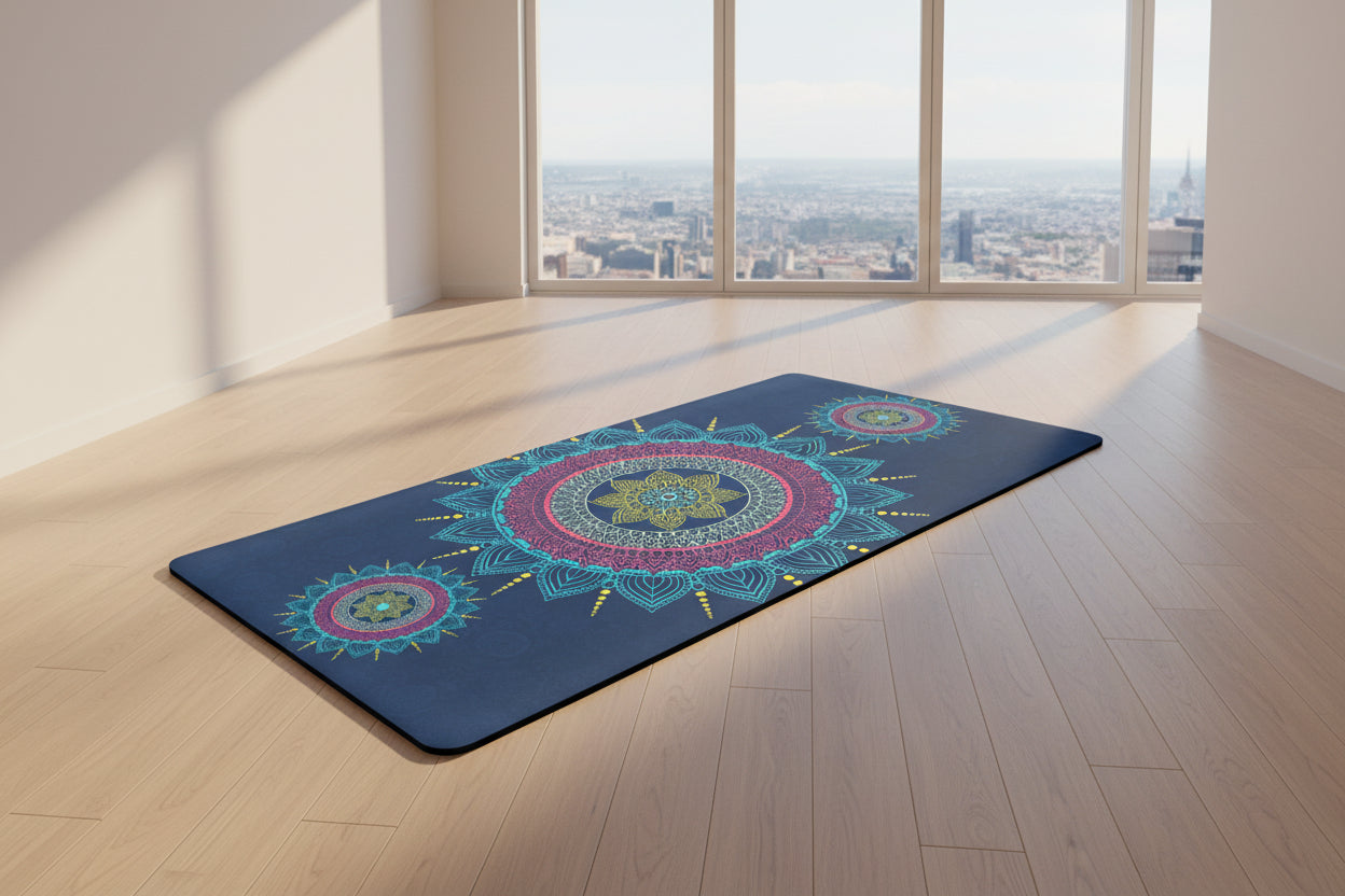 Premium Non-Slip Yoga Mat for Beginners – Fitness Exercise Rubber Yoga Mat for Home & Gym Workouts